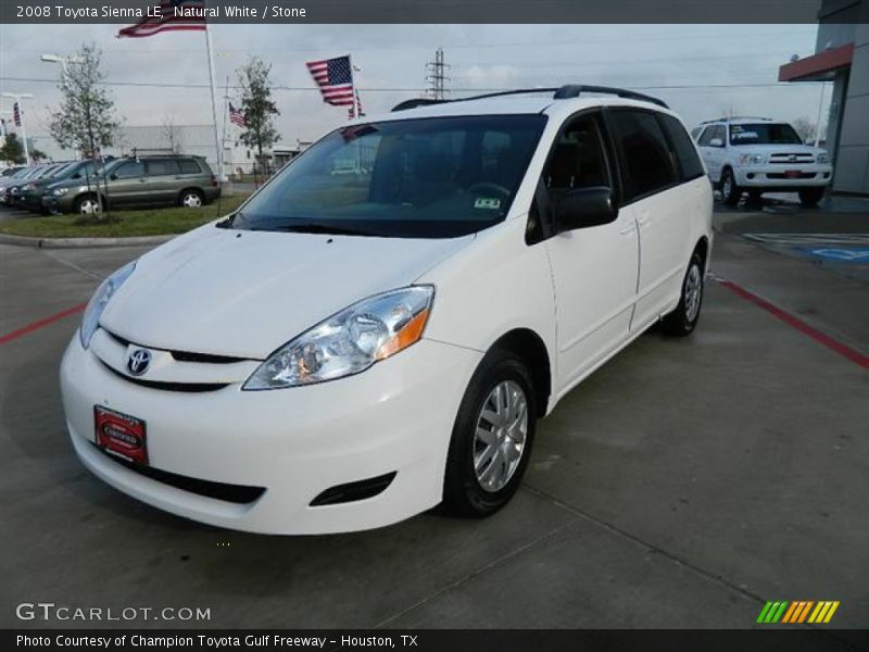 Natural White / Stone 2008 Toyota Sienna LE