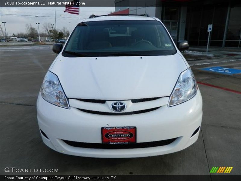 Natural White / Stone 2008 Toyota Sienna LE