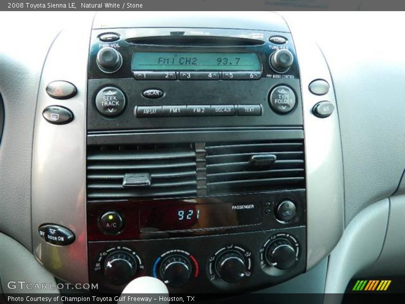 Natural White / Stone 2008 Toyota Sienna LE