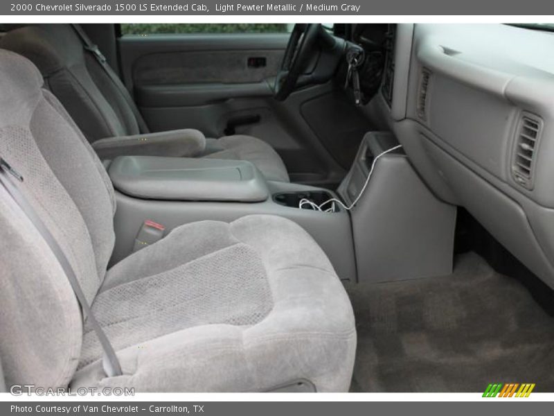 Light Pewter Metallic / Medium Gray 2000 Chevrolet Silverado 1500 LS Extended Cab