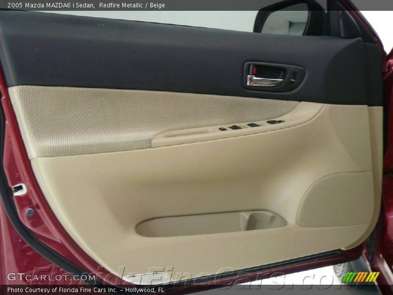 Redfire Metallic / Beige 2005 Mazda MAZDA6 i Sedan