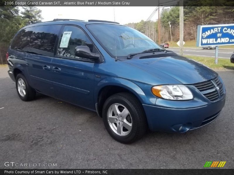 Atlantic Blue Pearl / Medium Slate Gray 2006 Dodge Grand Caravan SXT