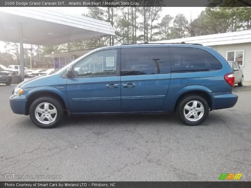 Atlantic Blue Pearl / Medium Slate Gray 2006 Dodge Grand Caravan SXT