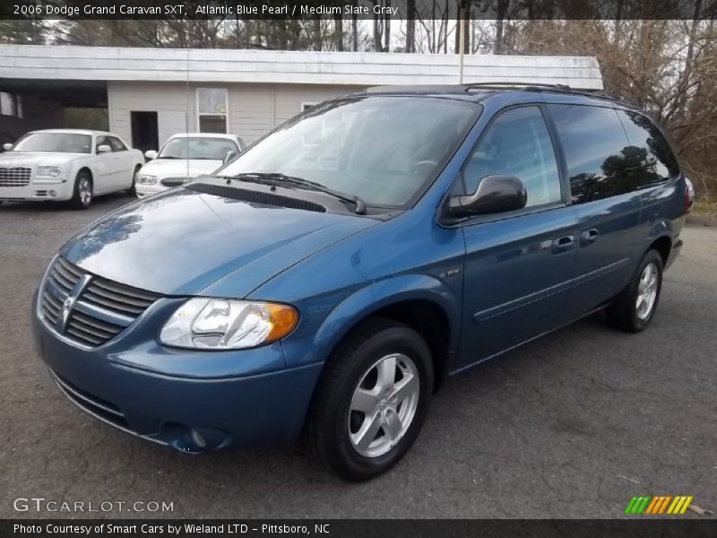 Atlantic Blue Pearl / Medium Slate Gray 2006 Dodge Grand Caravan SXT