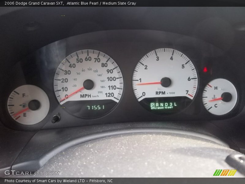 Atlantic Blue Pearl / Medium Slate Gray 2006 Dodge Grand Caravan SXT