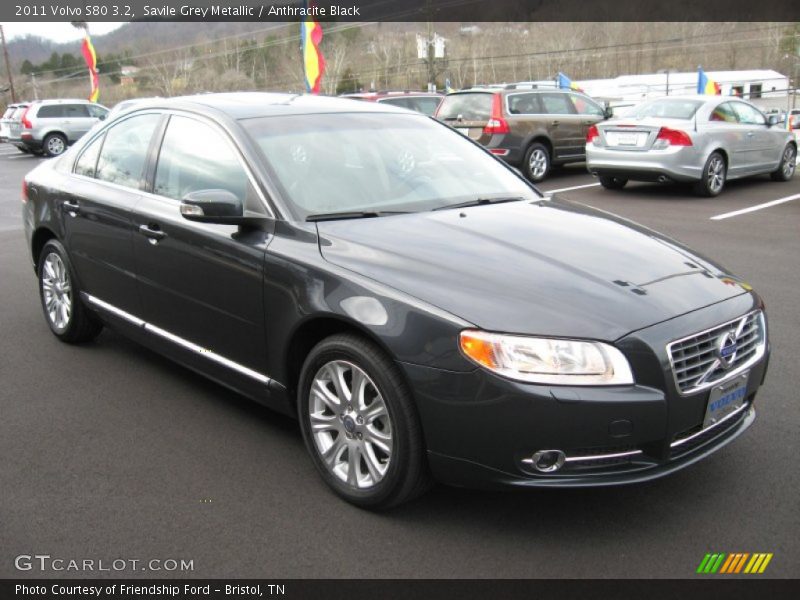 Savile Grey Metallic / Anthracite Black 2011 Volvo S80 3.2