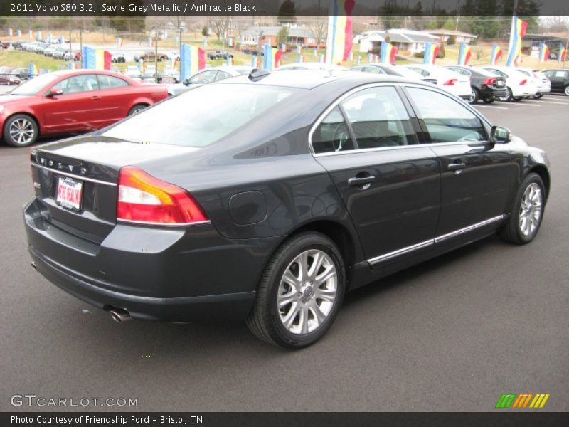 Savile Grey Metallic / Anthracite Black 2011 Volvo S80 3.2