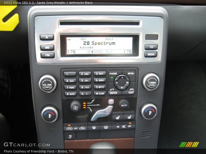 Savile Grey Metallic / Anthracite Black 2011 Volvo S80 3.2