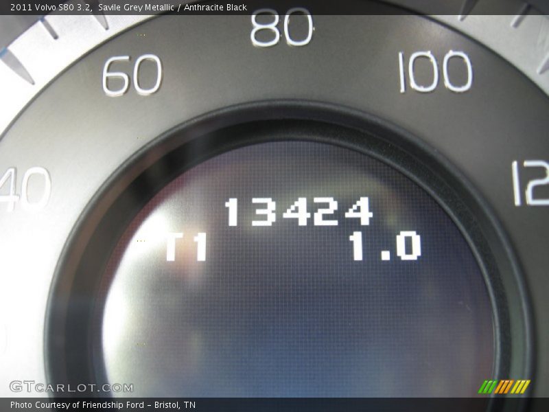 Savile Grey Metallic / Anthracite Black 2011 Volvo S80 3.2