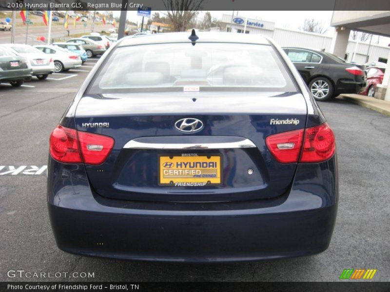 Regatta Blue / Gray 2010 Hyundai Elantra GLS