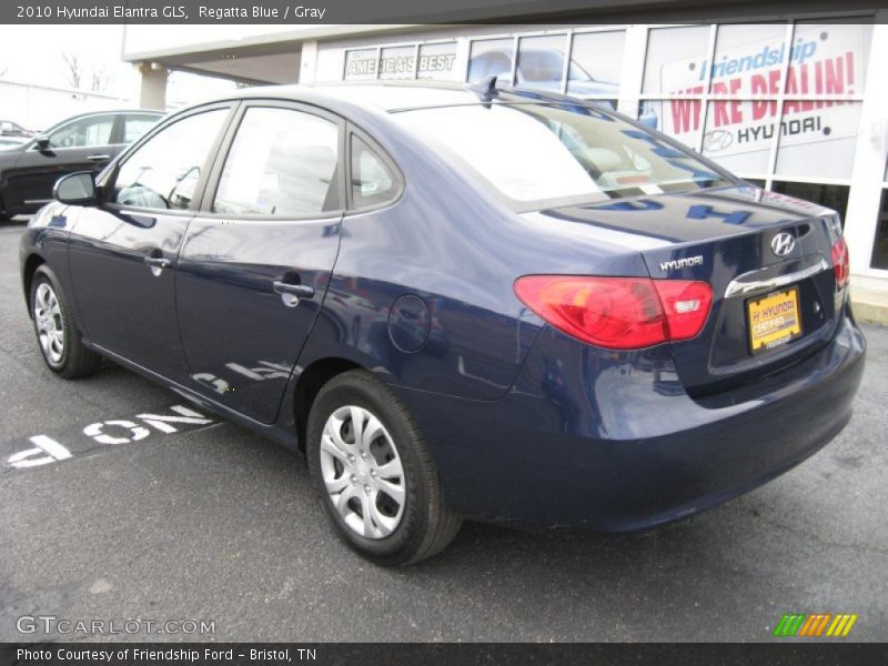 Regatta Blue / Gray 2010 Hyundai Elantra GLS