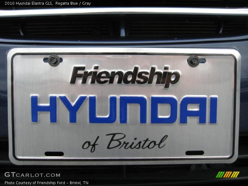 Regatta Blue / Gray 2010 Hyundai Elantra GLS