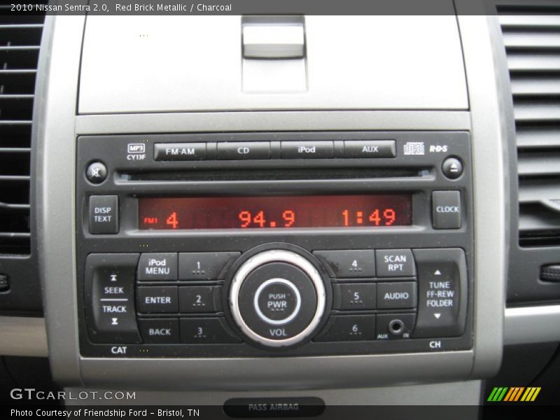 Red Brick Metallic / Charcoal 2010 Nissan Sentra 2.0