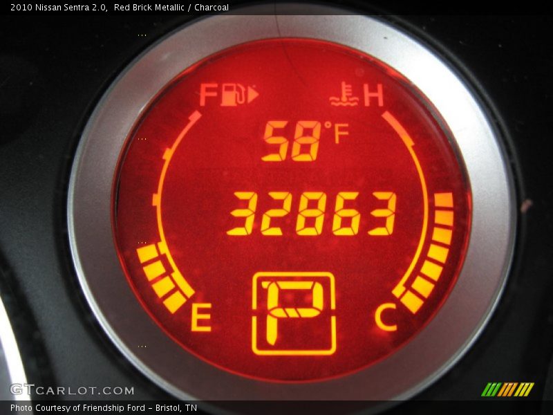 Red Brick Metallic / Charcoal 2010 Nissan Sentra 2.0