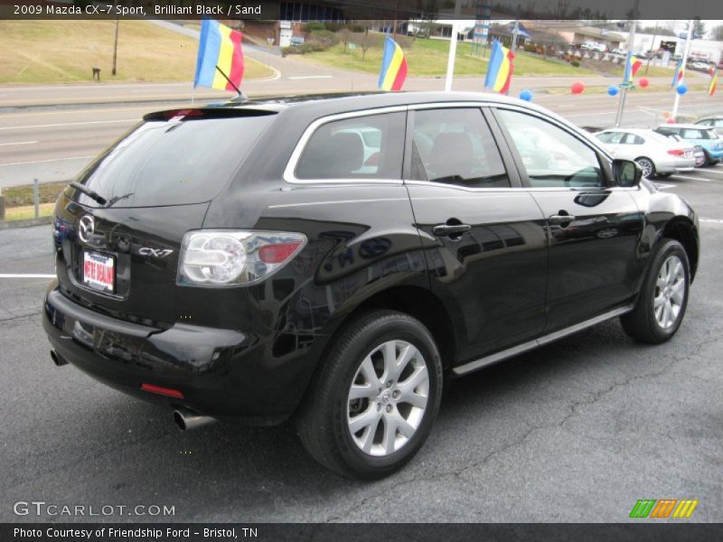 Brilliant Black / Sand 2009 Mazda CX-7 Sport