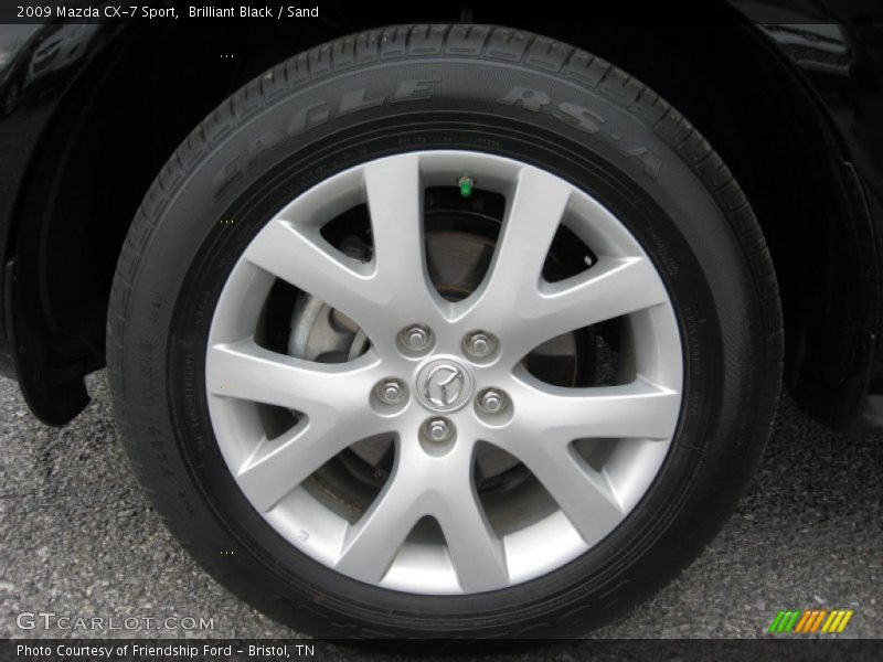 Brilliant Black / Sand 2009 Mazda CX-7 Sport