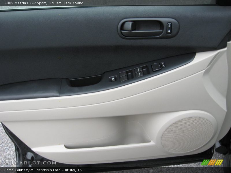 Brilliant Black / Sand 2009 Mazda CX-7 Sport