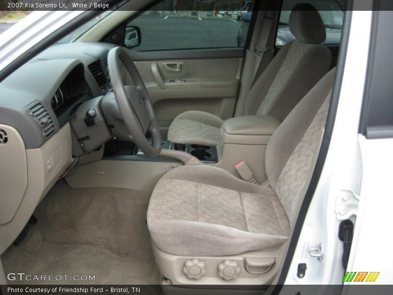 White / Beige 2007 Kia Sorento LX