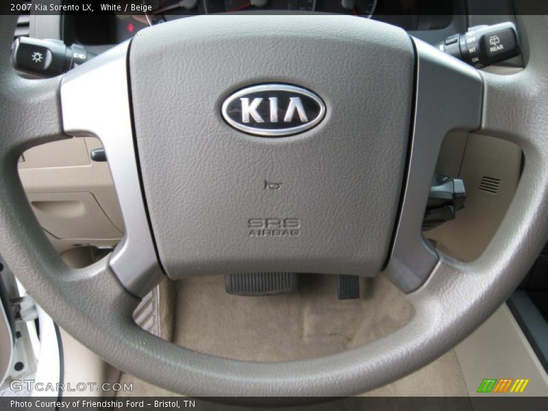 White / Beige 2007 Kia Sorento LX