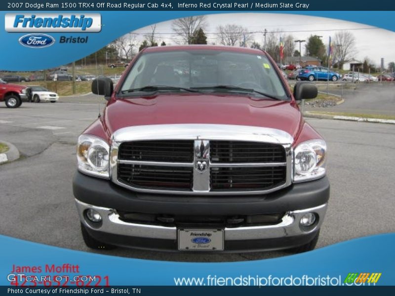 Inferno Red Crystal Pearl / Medium Slate Gray 2007 Dodge Ram 1500 TRX4 Off Road Regular Cab 4x4