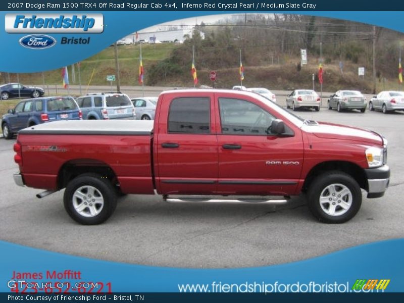 Inferno Red Crystal Pearl / Medium Slate Gray 2007 Dodge Ram 1500 TRX4 Off Road Regular Cab 4x4