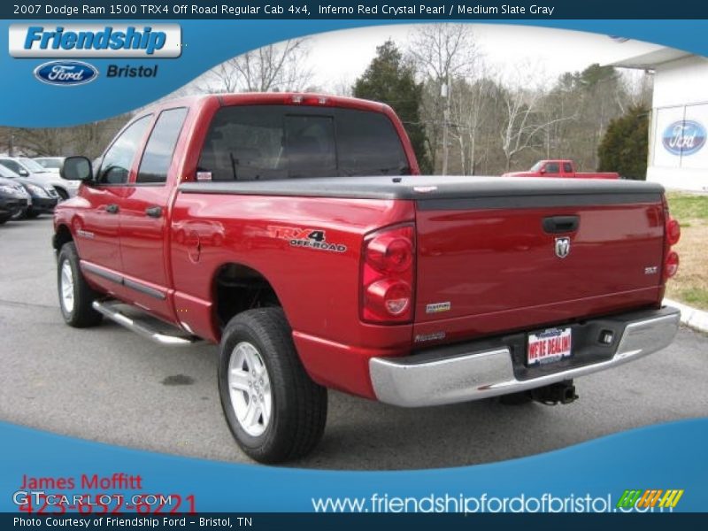 Inferno Red Crystal Pearl / Medium Slate Gray 2007 Dodge Ram 1500 TRX4 Off Road Regular Cab 4x4