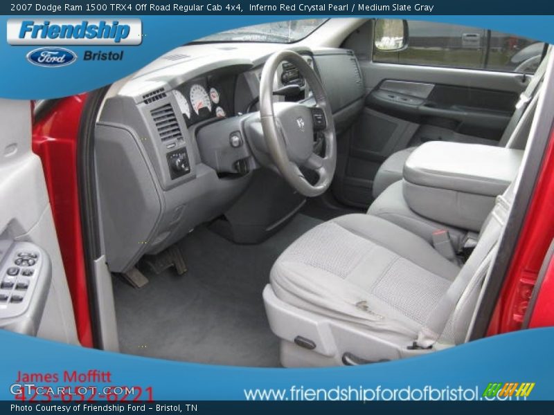 Inferno Red Crystal Pearl / Medium Slate Gray 2007 Dodge Ram 1500 TRX4 Off Road Regular Cab 4x4