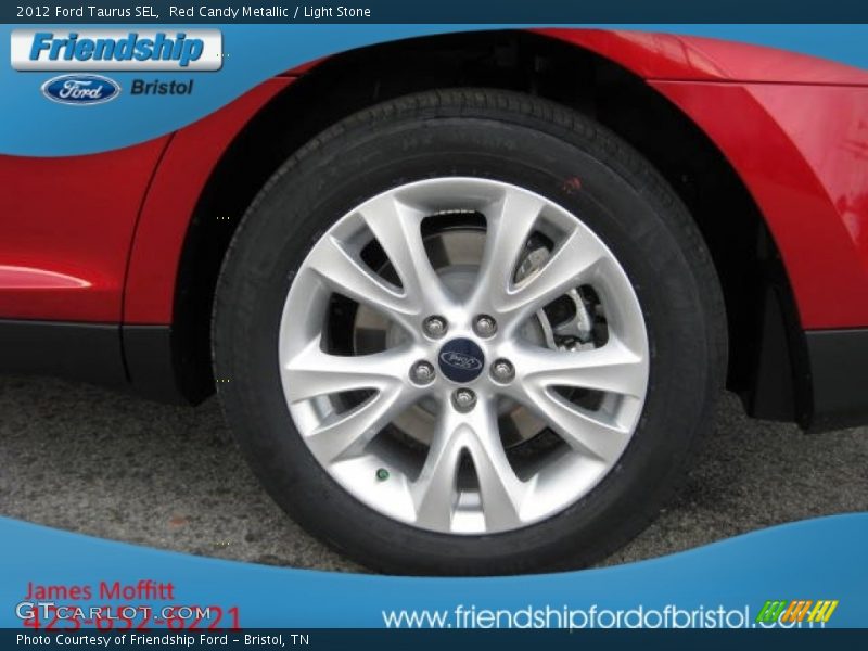 Red Candy Metallic / Light Stone 2012 Ford Taurus SEL