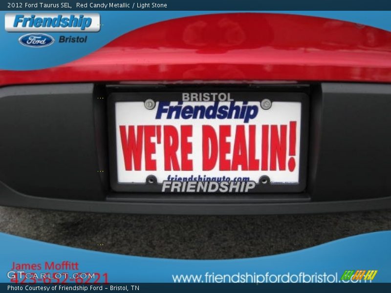 Red Candy Metallic / Light Stone 2012 Ford Taurus SEL