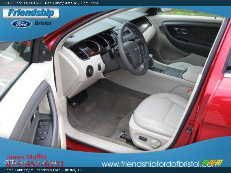 Red Candy Metallic / Light Stone 2012 Ford Taurus SEL