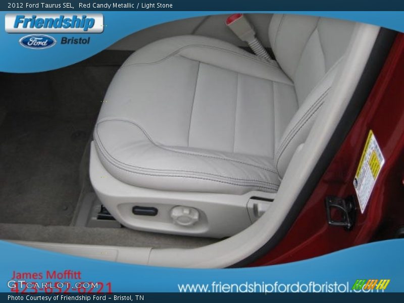 Red Candy Metallic / Light Stone 2012 Ford Taurus SEL
