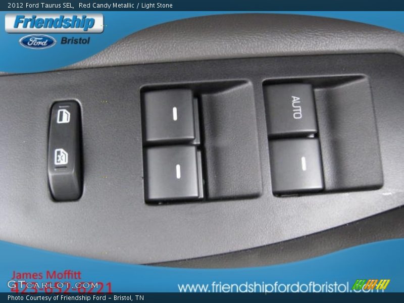 Red Candy Metallic / Light Stone 2012 Ford Taurus SEL
