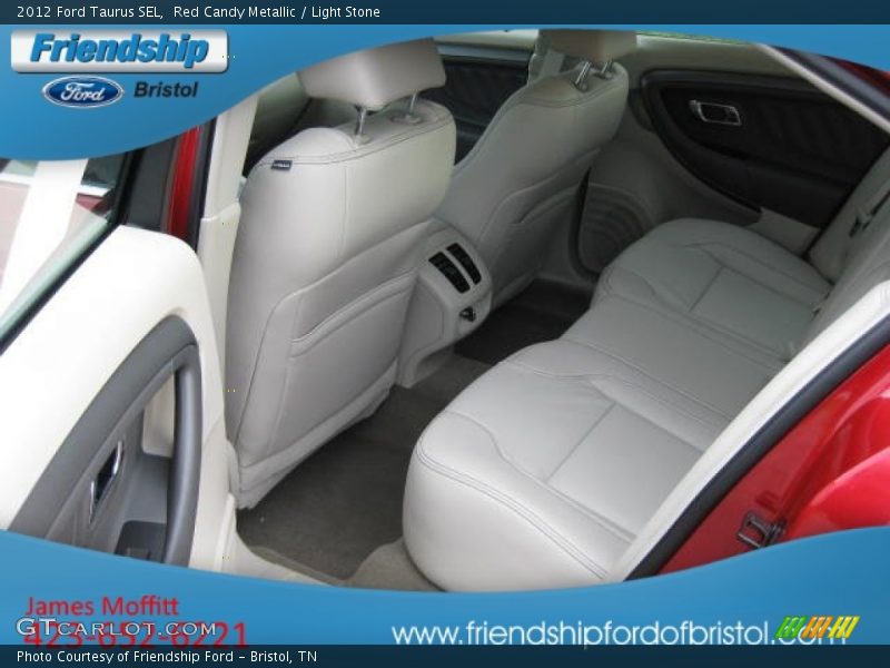 Red Candy Metallic / Light Stone 2012 Ford Taurus SEL