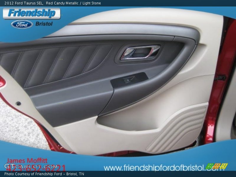 Red Candy Metallic / Light Stone 2012 Ford Taurus SEL