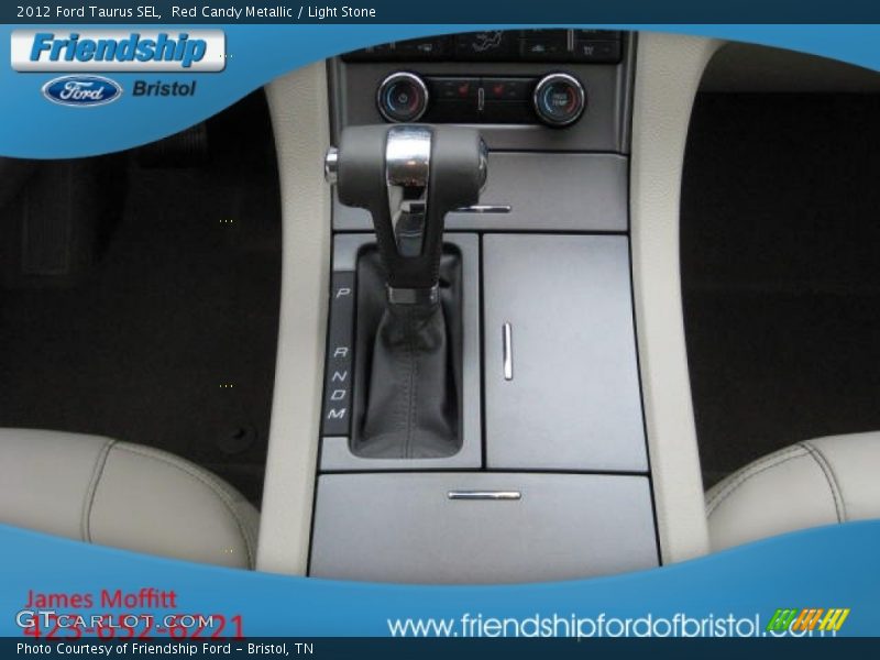 Red Candy Metallic / Light Stone 2012 Ford Taurus SEL