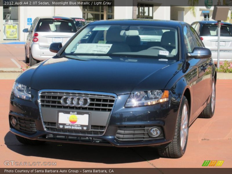 Moonlight Blue Metallic / Light Gray 2012 Audi A4 2.0T Sedan