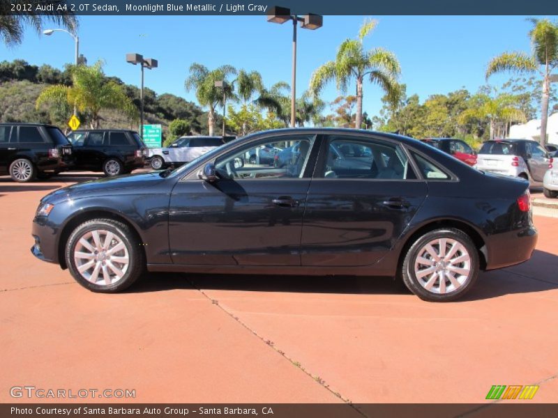 Moonlight Blue Metallic / Light Gray 2012 Audi A4 2.0T Sedan