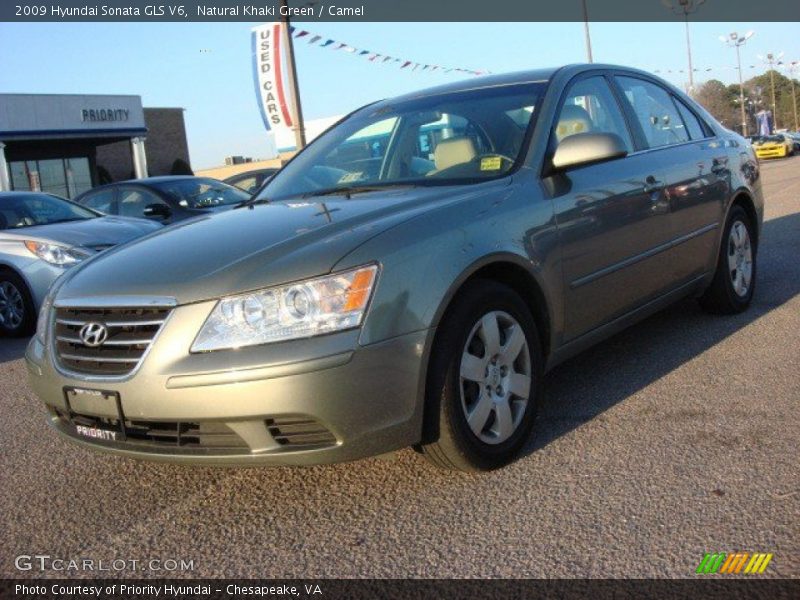 Natural Khaki Green / Camel 2009 Hyundai Sonata GLS V6