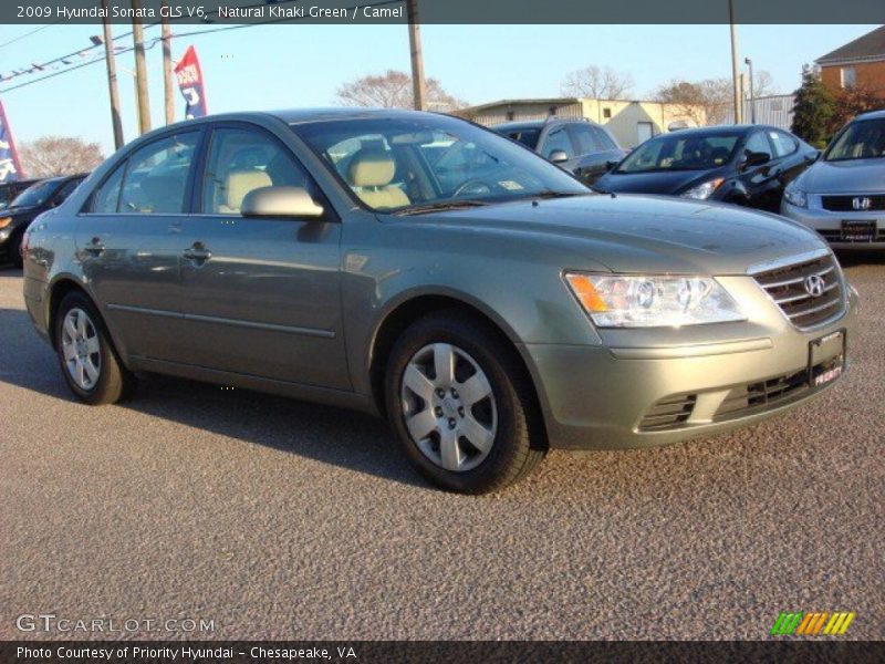 Natural Khaki Green / Camel 2009 Hyundai Sonata GLS V6