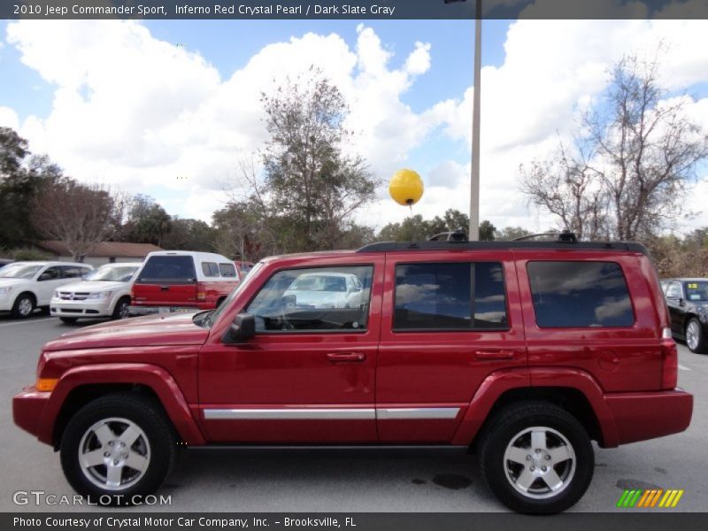 Inferno Red Crystal Pearl / Dark Slate Gray 2010 Jeep Commander Sport