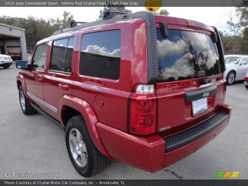 Inferno Red Crystal Pearl / Dark Slate Gray 2010 Jeep Commander Sport