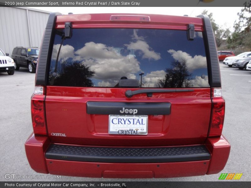 Inferno Red Crystal Pearl / Dark Slate Gray 2010 Jeep Commander Sport