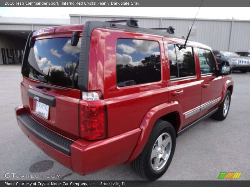 Inferno Red Crystal Pearl / Dark Slate Gray 2010 Jeep Commander Sport