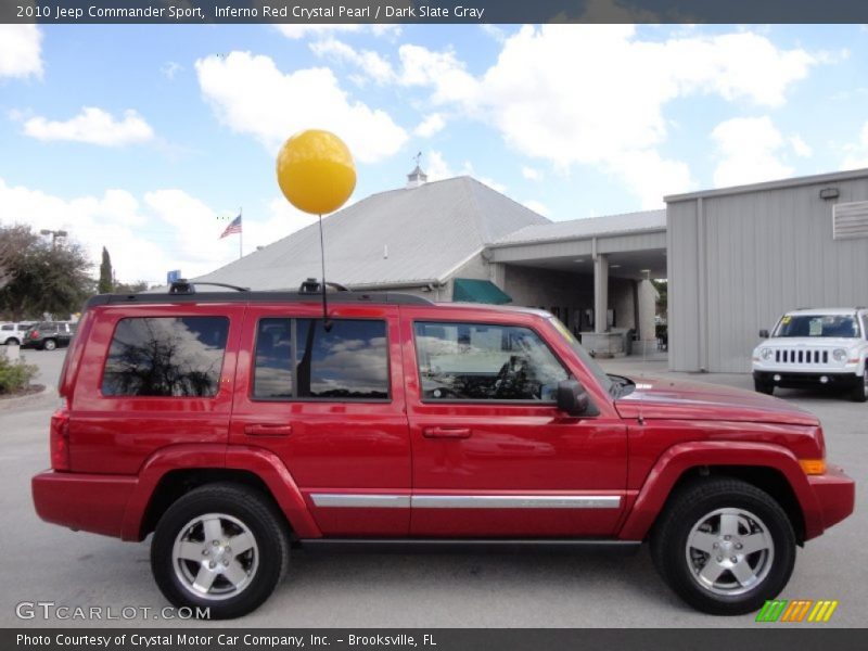 Inferno Red Crystal Pearl / Dark Slate Gray 2010 Jeep Commander Sport