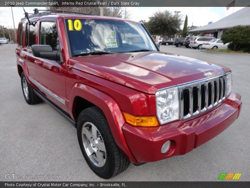 Inferno Red Crystal Pearl / Dark Slate Gray 2010 Jeep Commander Sport