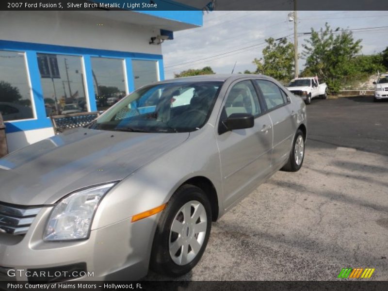 Silver Birch Metallic / Light Stone 2007 Ford Fusion S
