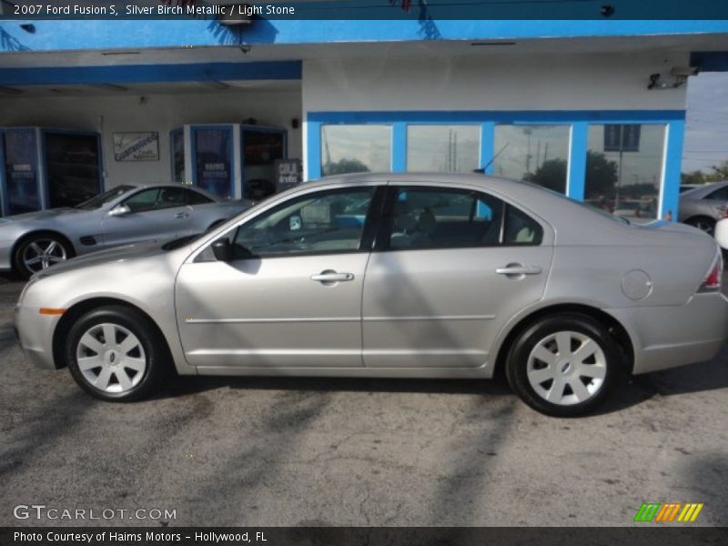 Silver Birch Metallic / Light Stone 2007 Ford Fusion S