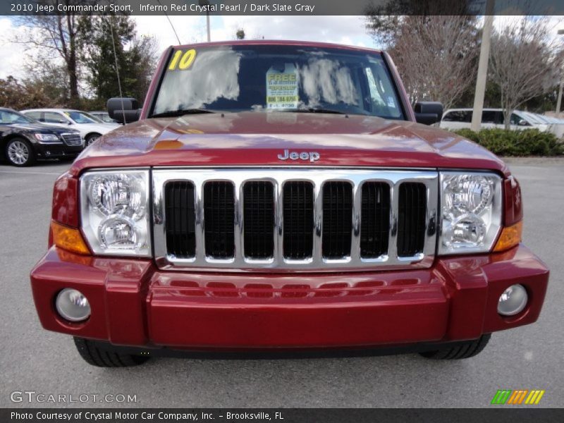 Inferno Red Crystal Pearl / Dark Slate Gray 2010 Jeep Commander Sport