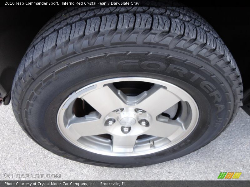 Inferno Red Crystal Pearl / Dark Slate Gray 2010 Jeep Commander Sport