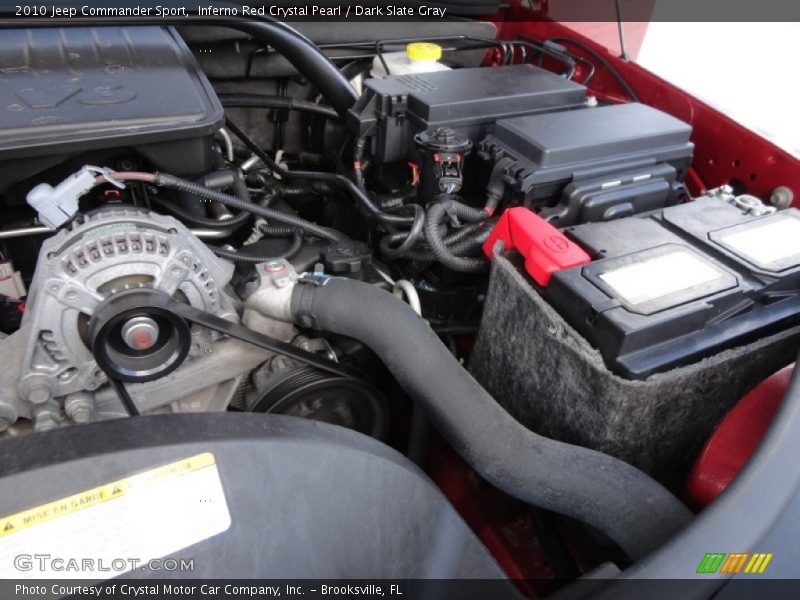 Inferno Red Crystal Pearl / Dark Slate Gray 2010 Jeep Commander Sport
